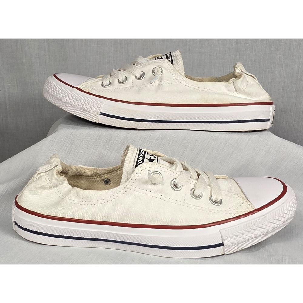 Converse Chuck Taylor All Star Shoreline White Slip-On Sneakers Women's 8 - Picture 3 of 11